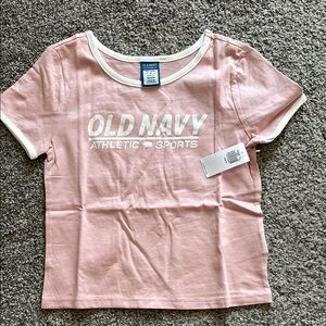 Old Navy Kids Pink Athletic Sports T-Shirt